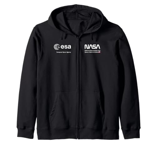 NASA Artemis SLS Mission ESA und Worm Logo Kapuzenjacke