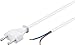 Produktbild Goobay 51345 Netzkabel 2 polig Eurostecker & offene Enden Stromkabel 2 polig Kabel mit Stecker Euro CEE 7/16 Aderendhülsen Eurokabel Weiß 1,5m