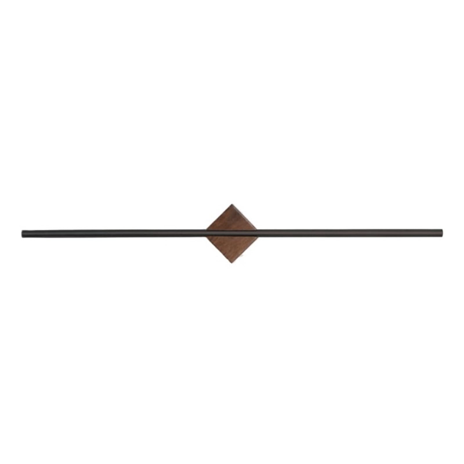 40-58cm Towel Rack Hanger Bath Holder Wall Hanging Bars Acrylic Bathroom Shelf Kitchen Storage Easy Maintenance(Black 40cm)