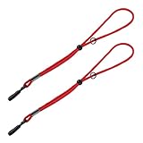 Résistance aux intempéries : la corde anti-perte d'hiver est fabriquée à partir de matériaux élastiques utilisés pour les laisses de de ski, ce qui lui permet de rester solide et intacte dans les environnements montagneux froids, humides et enneigés. sangle de transport pour de ski, cordes pour moufles