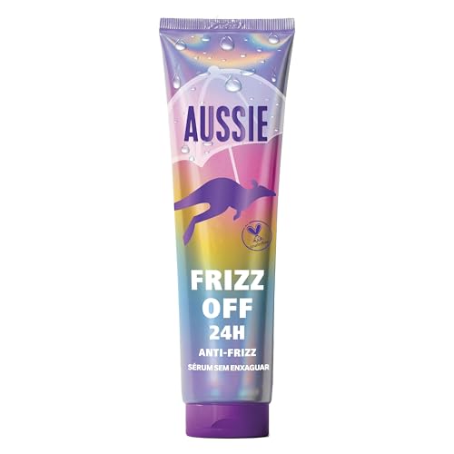 Aussie Frizz Off 24H Frizz Ease Siero Leave-In 160ml, Mantiene A Bada L'Effetto Crespo E L'Umidità, Idrata, Leviga E Protegge Anche I Capelli Dal Calore
