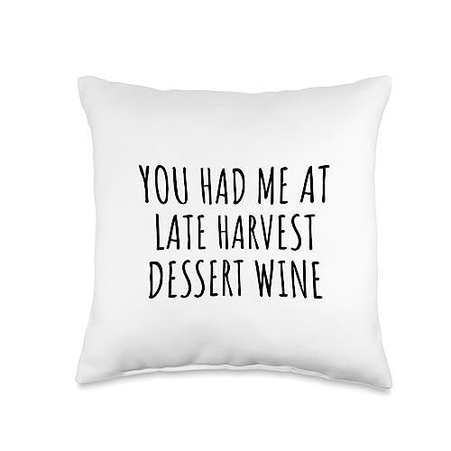 Late Harvest Dessert Wine Lover Throw Pillow 16x16