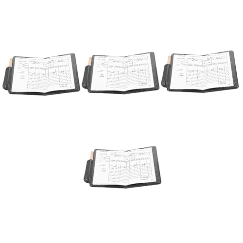 Toddmomy 4 Sets Referee Cards Soccer Referee Flag Kit Durable PVC Leather Wallet Lightweight for Matches Perfect for