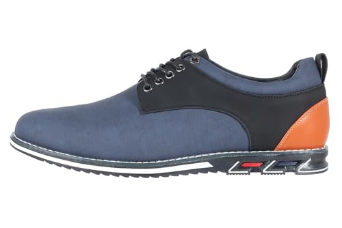 Image of Mens Dress Shoes Casual Business Oxford Derby Orthopedic Leather Shoes Simple Lace-up Walk Loafers Flats Shoes for Men