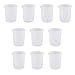 SIYI-XIU 10 tazas medidoras de silicona de 100 ml para tazas de medición de resina con escala precisa para manualidades, moldes de fundición, arte encerado cocina