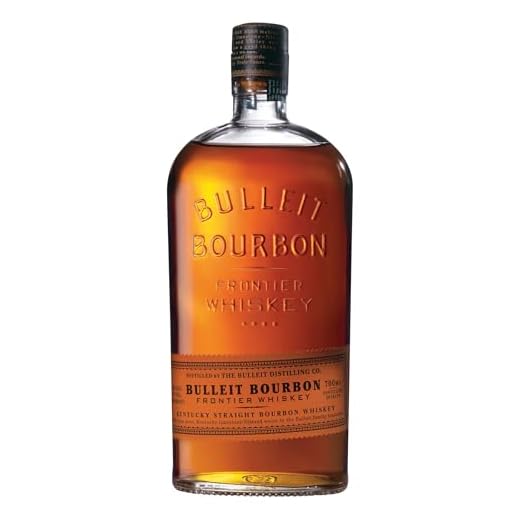 Bulleit Bourbon Frontier Whiskey, High Rye Whiskey gebrannt und gereift nach der Kentucky Tradition, 1 x 0,7l