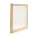 Caydo 8 x 10 Inch Wood Screen Printing Frame, Cookie Stencil Frame with 110 White Mesh and 1 Piece Plastic Scraper
