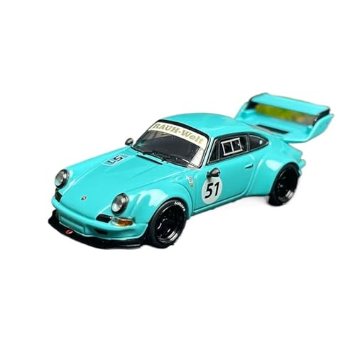 Modèle de voiture en alliage 1/64 bleu : réplique de collection aux finitions premium