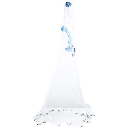 YaeMarine Saltwater Fishing Cast Net Fishing Net Fishing Throw Net Bait Trap Fish Net 4ft/6ft/8ft/10ft/12ft Radius 3/8'' Mesh Size Bag & Real Lead Sinker (8) YaeMarine Saltwater Fishing Cast Net Fishing Net Fishing Throw Net Bait Trap Fish Net 4ft/6ft/8ft/10ft/12ft Radius 3/8'' Mesh Size Bag & Real Lead Sinker (8)