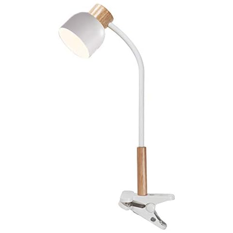 Lámpara Lectura LANMOU de Madera con Flexo Pinza LED Cover