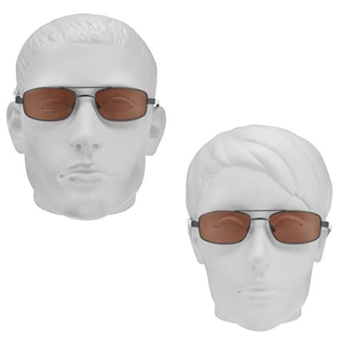 Image of proSPORT Reading Glasses Tinted Full Lens Sun Readers Pilot Square Aviator NOT BIFOCAL
