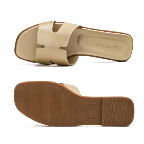 Image of Stratuxx Kaze Women's Open Toe Flat Dress Slide Sandals
