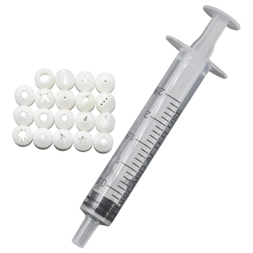 Ensemble de mini douilles avec seringue, 19 pièces, décoration de gâteaux en argile polymère pour maison poupée