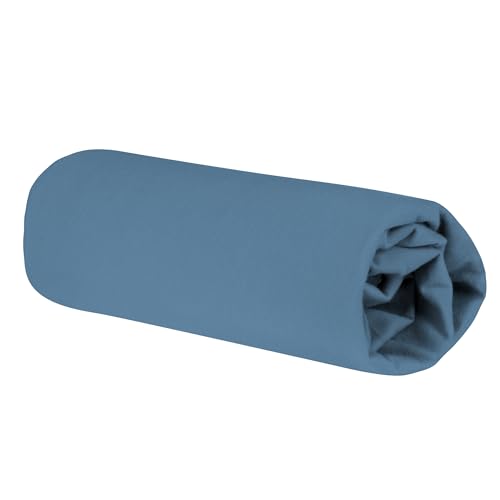 roba Spannbettlaken 40 x 90 – 45 x 90 cm Seashells Indigo – Baby-Bettlaken für Wiege, Stubenwagen & Beistellbett – 100% Bio-Baumwolle… – Ansicht 2