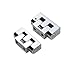 Zinc Alloy Metal Rotating Pivot Hinge Heavy-Duty Suitable for Industrial Motor Equipment Cabinet Door Hinges(Large-Bright)