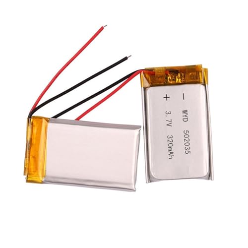 Batería 502035 de 320 mAh y 3,7 V de polímero de litio recargable para dispositivos electrónicos