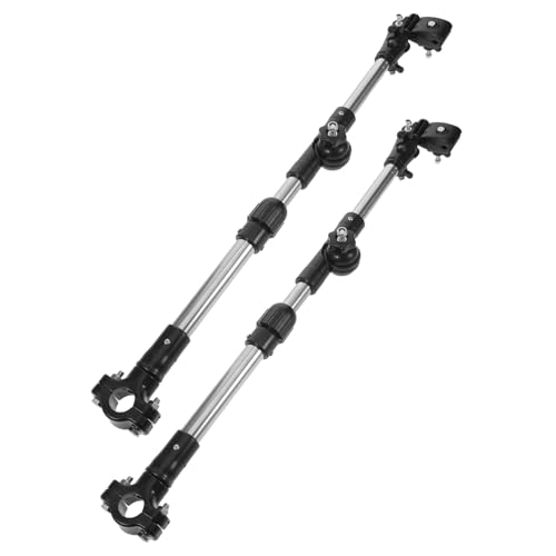 Support parapluie vélo et poussette réglable en inox - Pack de 2