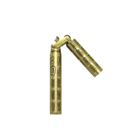 Image of Smoke King Mini Creative Engraved Vintage Lighter for Men, Nunchaku Design Refillable (Fuel Not Included)