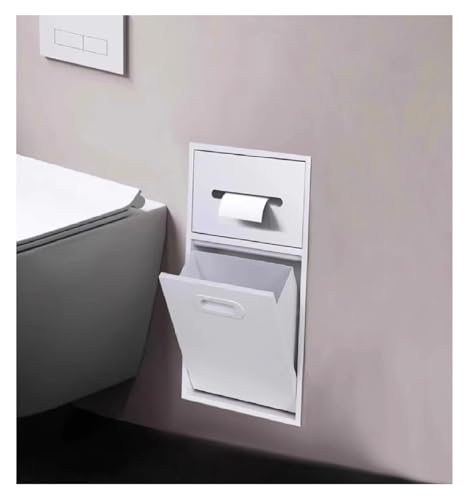 QUSYZD Waterproof Shower Niche Recessed,Stainless Steel Shower Niche, Wall Niche, Stainless Steel Shower Nich Stainless Steel Bathroom Niche, Recessed Shelf,White-50x30x14cm