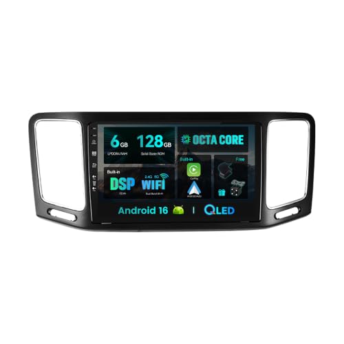 Autoradio Android 16 para VW Sharan con DSP de sonido premium y cámara LED