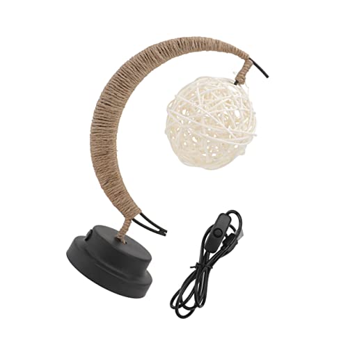 Lurrose Lunar LED Recargable Creativa De Lunar Para Dormitorio Ratan y Carga USB