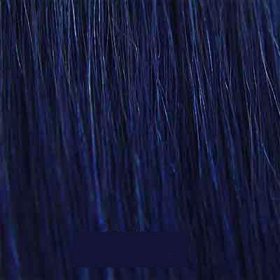 25 Strands Straight Micro Ring Links Locks Beads Keratin Stick I Tip Human Hair Extensions Blue Color