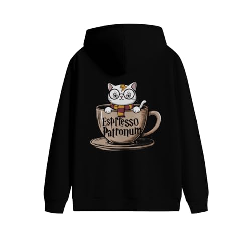 Funny Espresso Patronum Coffee Lover Gift Men Women Lightweight Kangaroo Pocket Hoodie3