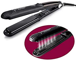 Professional Water Steam Hair Straightener Flat Iron Injection Painting 450F Straightening Irons Hair Care Styling Tools，For Argan Oil Hair Treatment Vapor