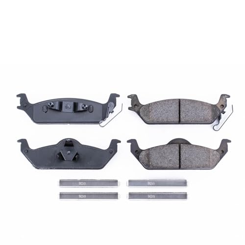 Image of PowerStop Rear Brake Pads for Dodge Dakota 2003-04 - Z17 Ceramic Brake Pads with Installation Hardware, 17-963