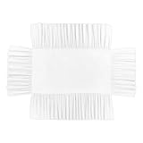 AYWTIUN Bettrock für Babybett Mikrofaser-Kinderbettrock, weicher, elastischer Kinderbettrock for Schlafzimmer, einfache Installation(White)