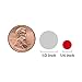 ChromaLabel 1/4 Inch Round Colored Stickers, Permanent Sticky Dots Color Coding Labels, Ideal Dot Stickers for Arts and Crafts - 1000 Colored Sticker Dots per Roll, Red Sticker