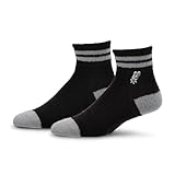 For Bare Feet NBA SAN ANTONIO SPURS Cozy Two Stripe Quarter Sock Team Color OSFM