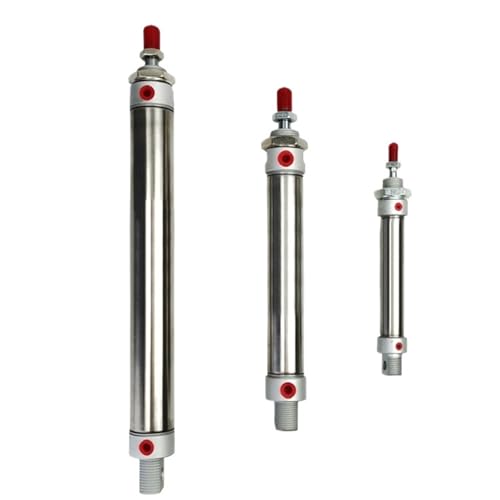 Cylindre pneumatique MA25 mini vérin en acier inoxydable avec course de 125mm