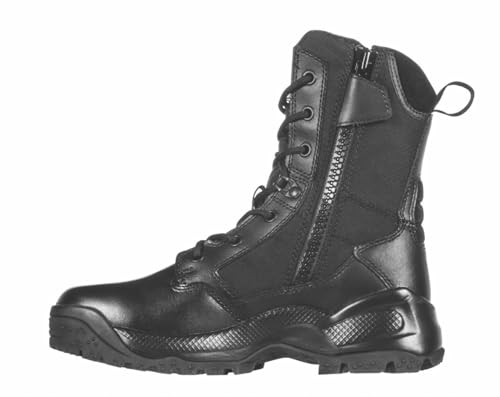 Image of 5.11 Tactical Women's A.T.A.C. 2.0 8 inch Storm Boot - Waterproof Tactical Duty Boot with Cushioned Comfort, Slip-Resistant Outsole & Side Zipper, Black, Style 12406ABR