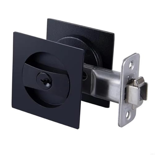 Pocket Door Lock 4Pcs Privacy Lock Latches Pocket Door Hardware Adjustable Quick Installation Designs for Square Door miniatura 2