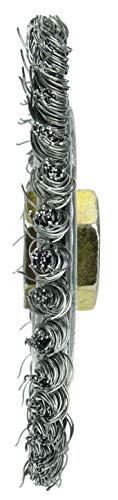 Image of Weiler 13238 Roughneck Jr. 4-1 /2 inch Stringer Bead Wire Wheel, .020 inch Stainless Steel Fill, 5 /8 inch-11 UNC Nut, Made in The USA (Pack of 5)