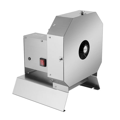 Commercial Vegetable Fruit Slicer Electric Manual Onion Cabbage Slicing Machine 0.2-10mm Thickness Adjustable Stainless Steel Food Shredder Cutter Multifunctional for Potatoes Lemons Tomatoes