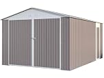 Habitat et Jardin Garage in Metallo Nevada con Porta Battente - 15,36 m²