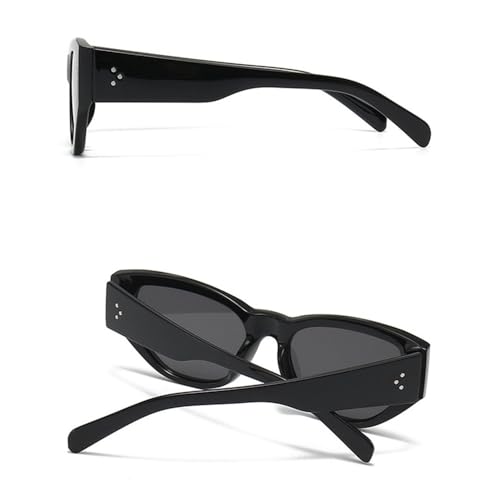 Lunettes de soleil œil de chat UV400 punk mixtes pour course à pied - 4