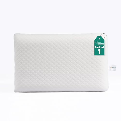 Image of MYTRIDENT Classic Memory Comfort Pillow for Bed, 220 GSM, Memory Pillow, 36 CM X 58 CM-White