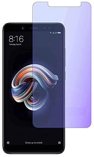 Image of NISHTECH 2.5D Anti Blue (Eye Protect) tempered glass for Redmi Note 5, Redmi Note 5 Pro With Full Screen Coverage (except edges) and easy installation kit