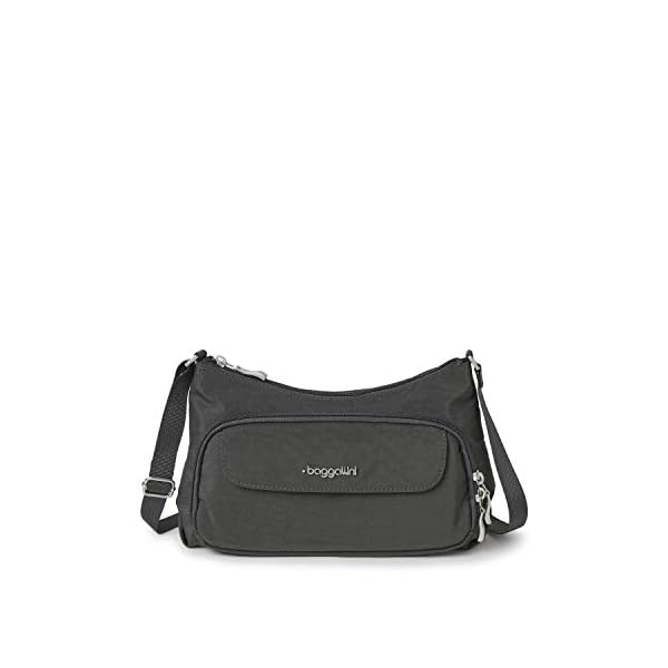 Baggallini unisex adult Everyday Bagg Handbags, Charcoal, One Size US