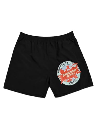 Nickelodeon Slime Crew Logo Black Lounge Shorts