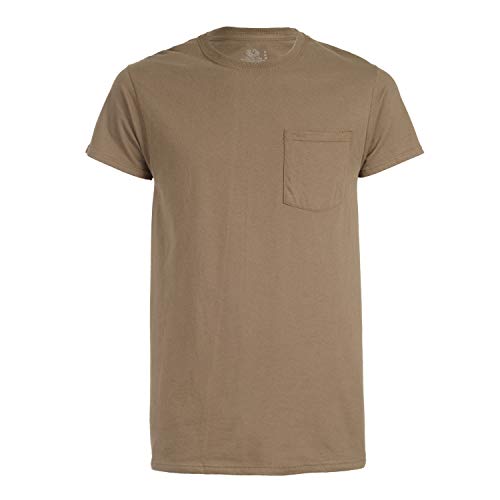 Fruit Of The Loom Men's Pocket T-Shirts 5-Pack Assorted, Multi-Color, Size Large #TOP14