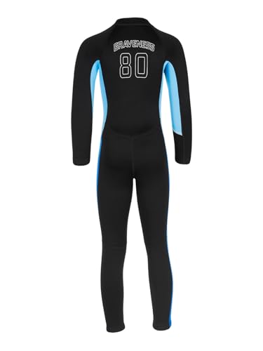 Boys 2.5mm Neoprene Thermal Swimsuits Long Sleeve Front Zipper Wet Suit for Surfing Diving3