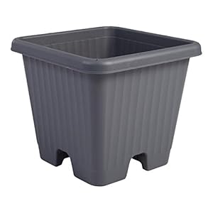 Iris Ohyama, Plant Pot, luchtplanter met waterafvoersysteem, voor tuinieren – Air Vegetable Planter 400, Grijs