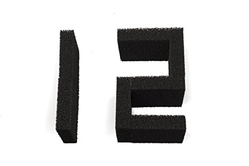 LTWHOME Filterschwamm aus Aktivkohlen, Aquarium Passend für Juwel Compact/BioFlow 3.0 Filters/M(12 Stück)