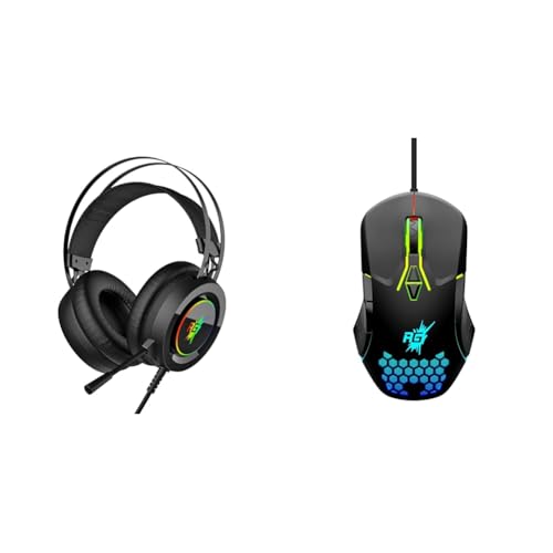 Image of Redgear Cloak Wired RGB Wired Over Ear Gaming Headphones with Mic for PC