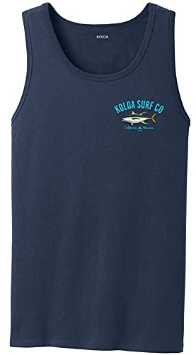 Joe's usa koloa surf yellow fin tuna logo heavyweight cotton tank…