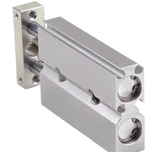 Vérin pneumatique CXSJL20 stroke 100 à double tige compact - 3
